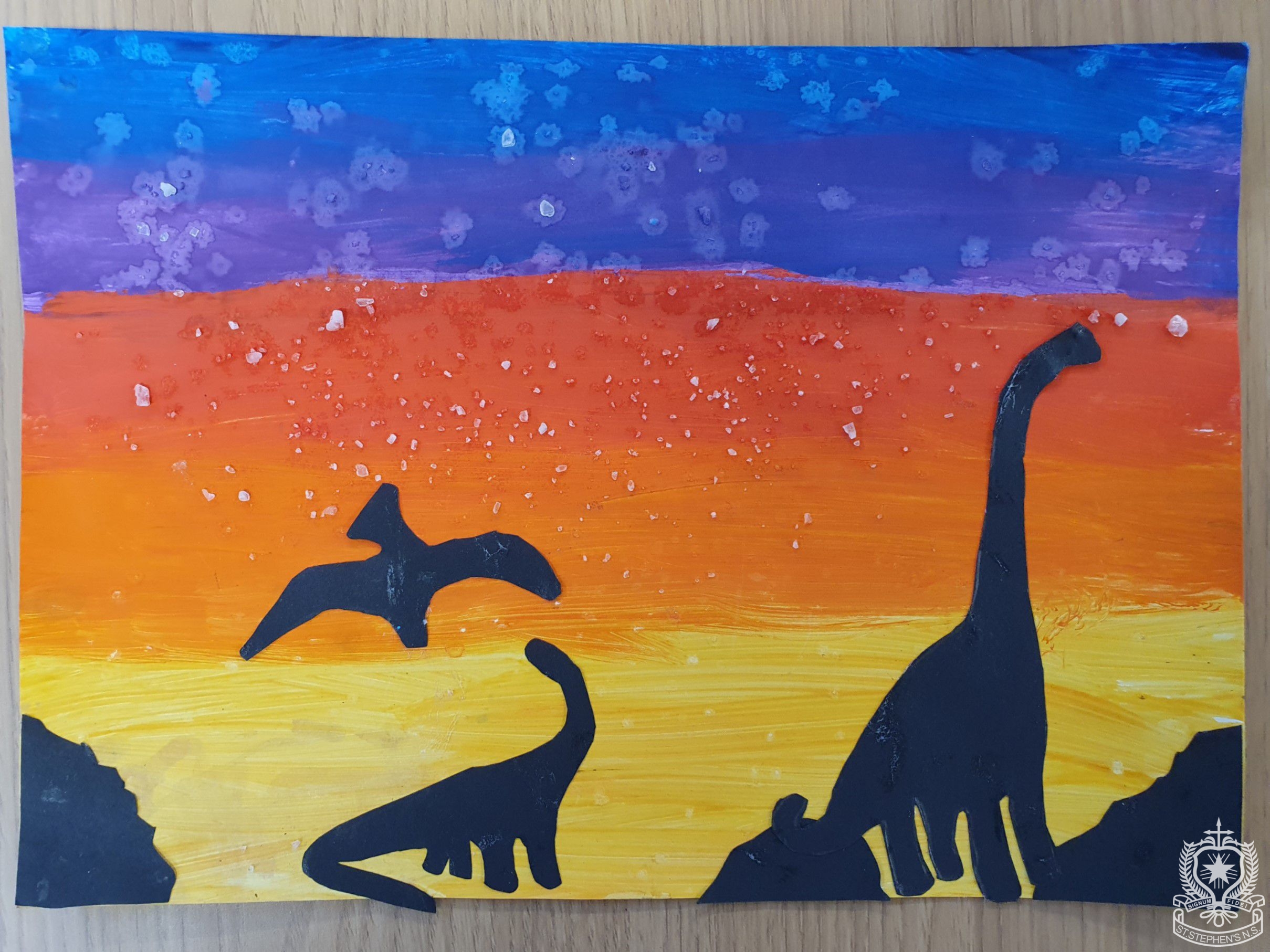 dinosaur silhouette drawing